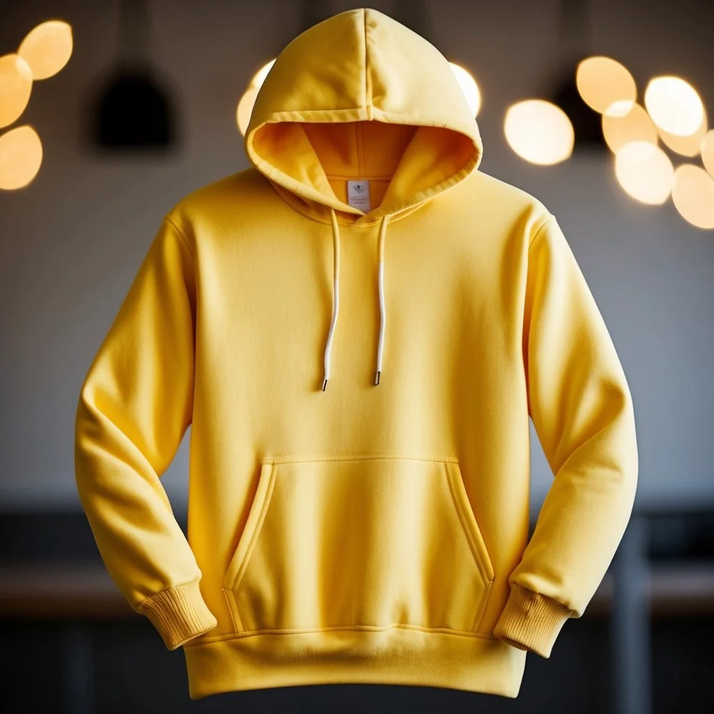 yellow hoodie